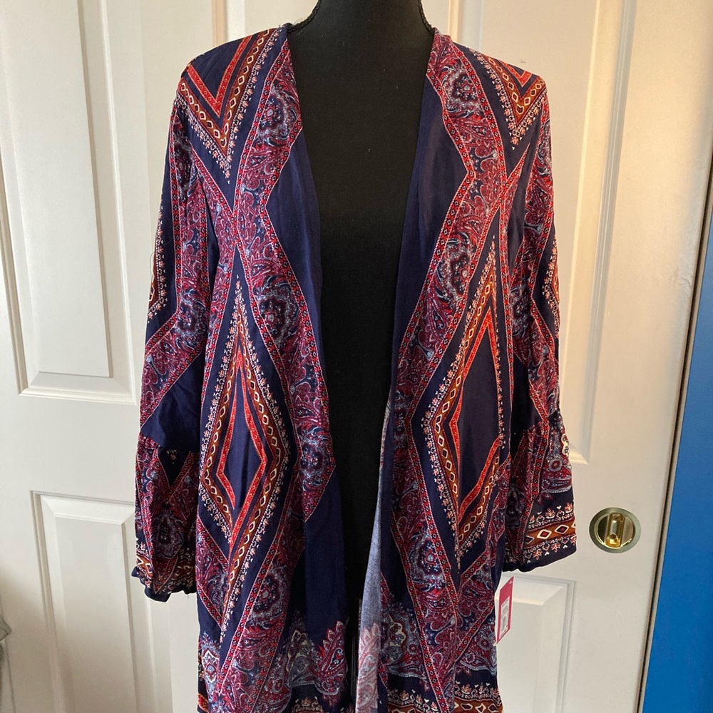 Xhilaration NWT Ruana Cardigan ~ Stylish with Bell Sleeves XL / XXL